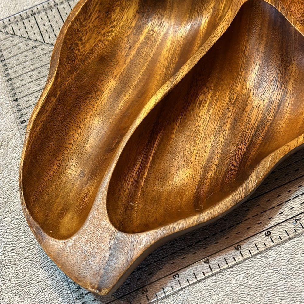 Leilani Genuine Monkey-Pod Wood Hand Crafted Large Tray Made in Philippi… - Picture 2 of 9